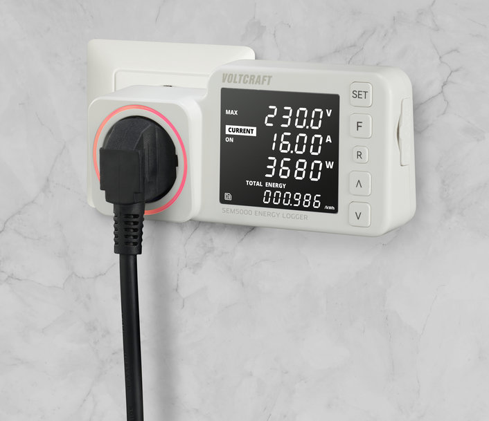 Conrad: Nieuwe energiekostenmeter met datalogger van Voltcraft